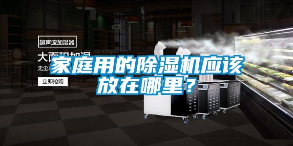家庭用的除濕機應該放在哪里？