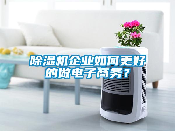 除濕機企業如何更好的做電子商務？