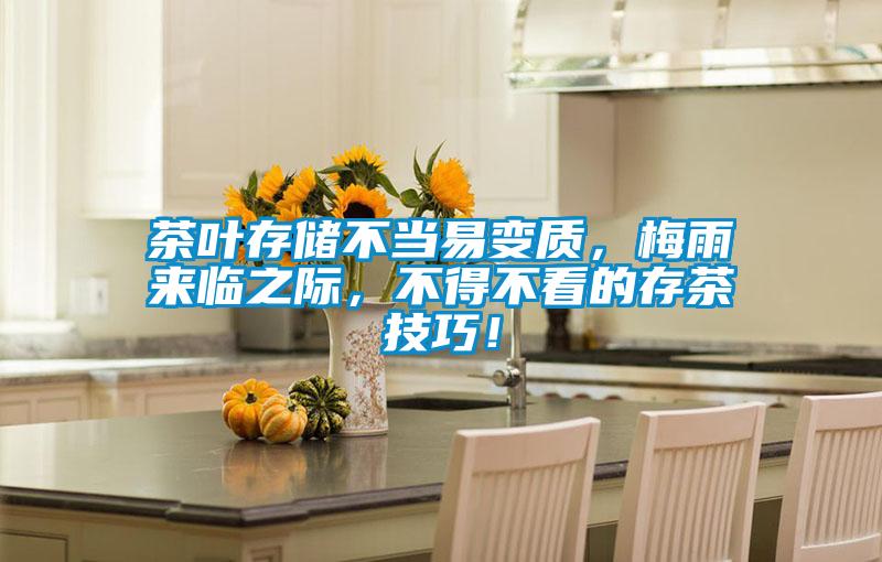 茶葉存儲不當易變質,梅雨來臨之際,不得不看的存茶技巧!