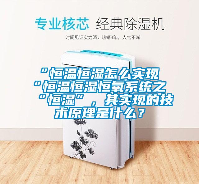 “恒溫恒濕怎么實現“恒溫恒濕恒氧系統之“恒濕”，其實現的技術原理是什么？