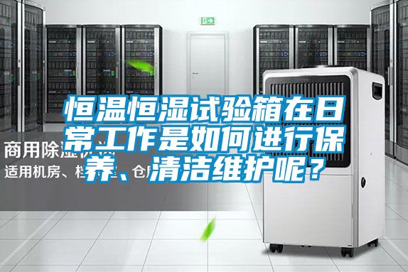 恒溫恒濕試驗(yàn)箱在日常工作是如何進(jìn)行保養(yǎng)、清潔維護(hù)呢?
