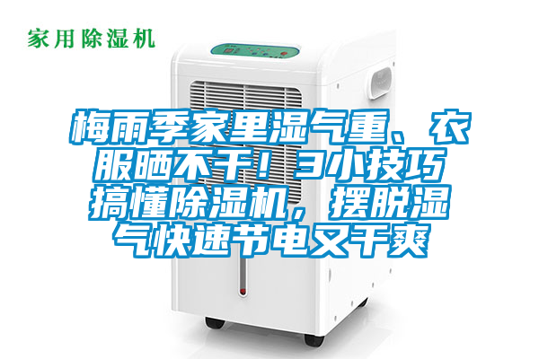 梅雨季家里濕氣重、衣服曬不干!3小技巧搞懂除濕機,擺脫濕氣快速節(jié)電又干爽
