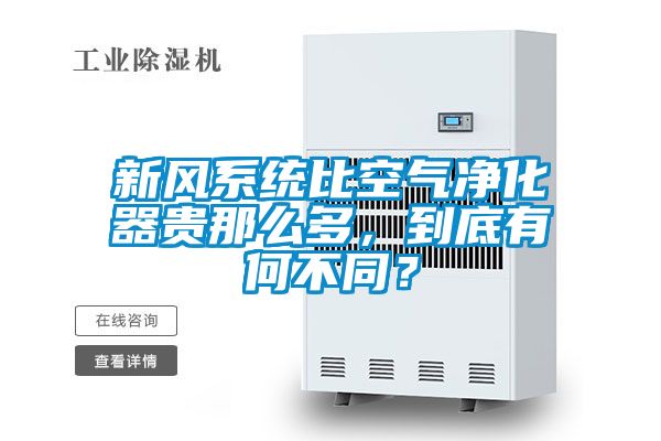 新風系統比空氣凈化器貴那么多，到底有何不同？